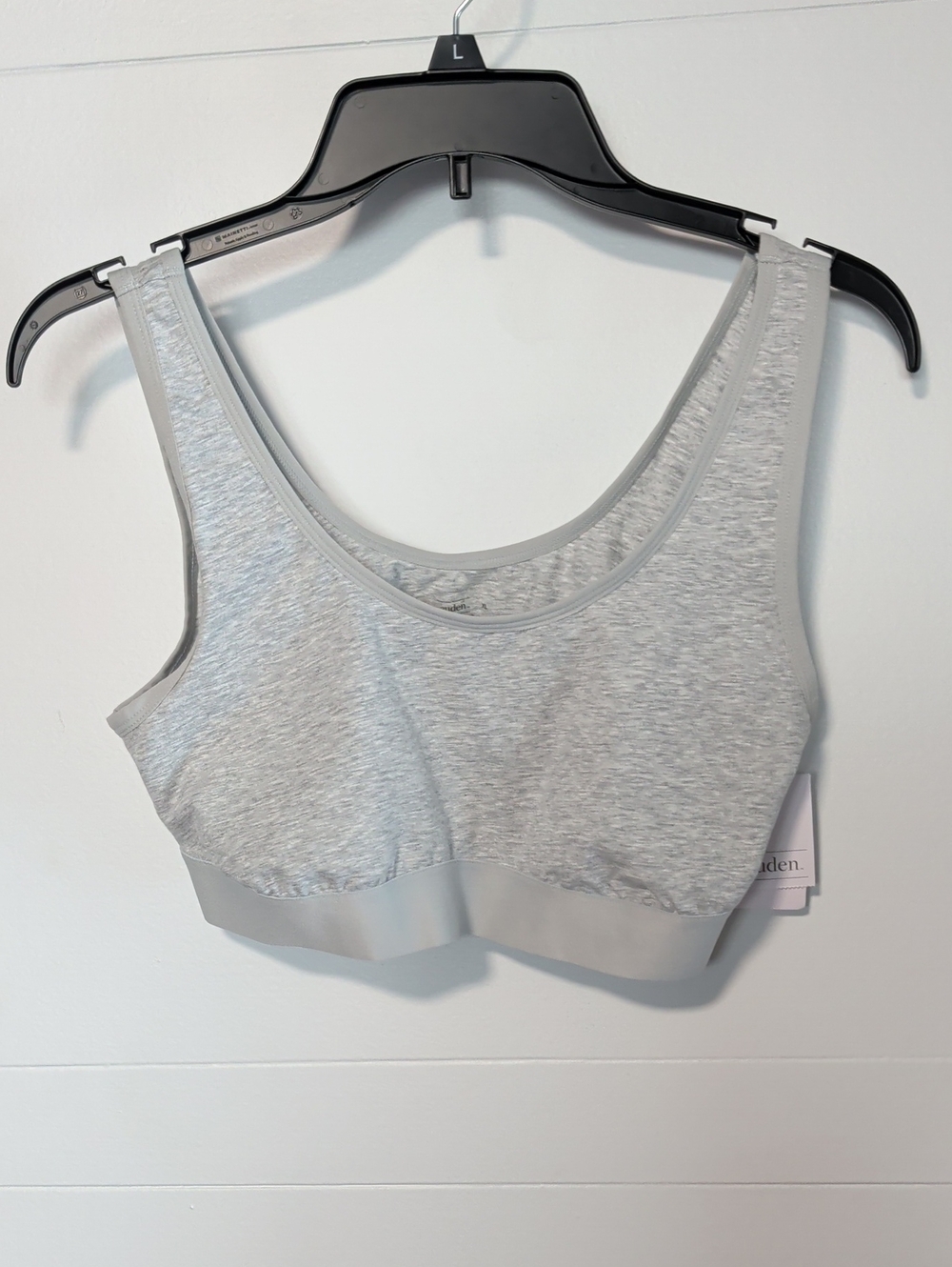 Auden Light Gray Wireless Scoop Bralette